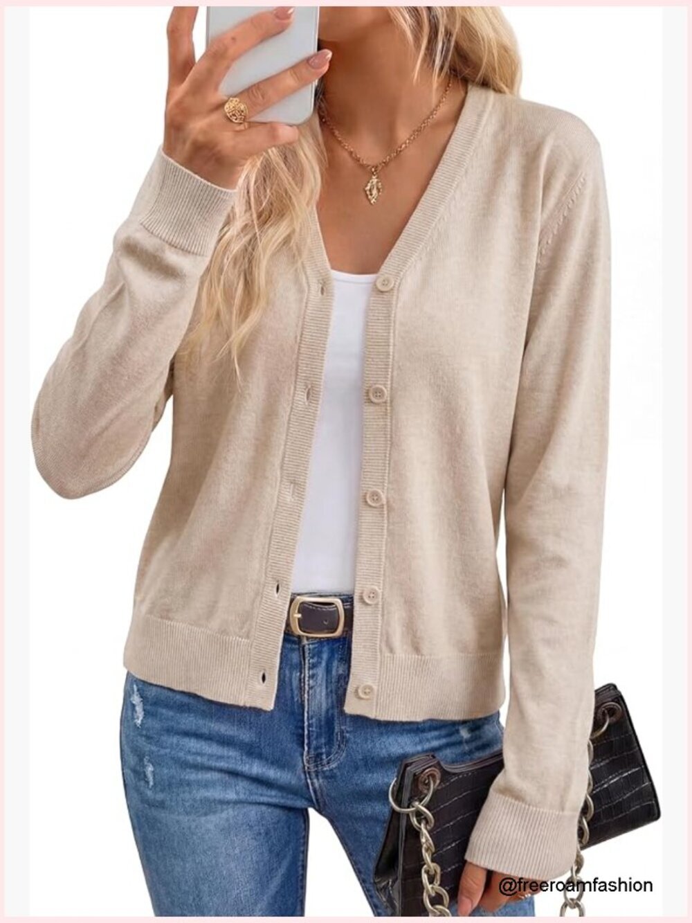 Wool Blend Lightweight Business Casual Cardigan